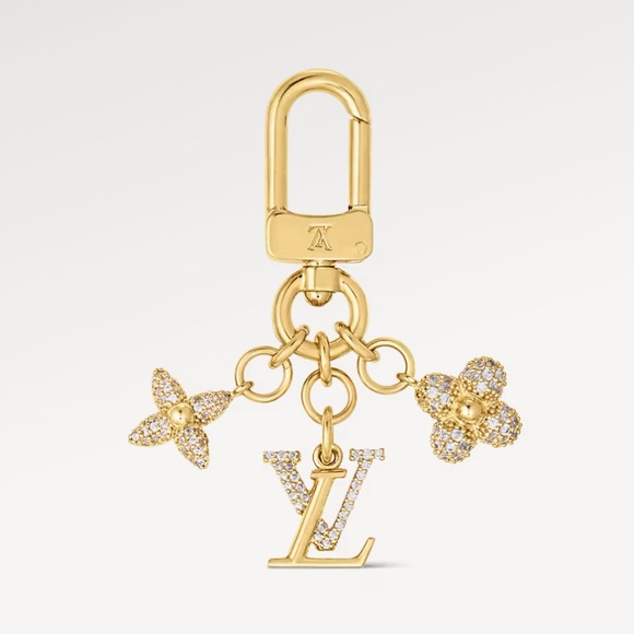 Louis Vuitton Accessories - NWT Louis Vuitton Micro Bag Charm (Gold/Crystals)